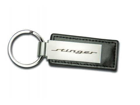 Kia Stinger Black Leather Key Chain